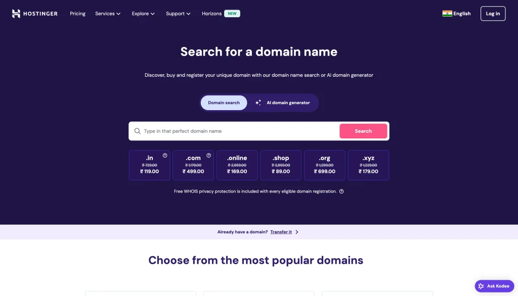 how to start a blog - hositnger homepage