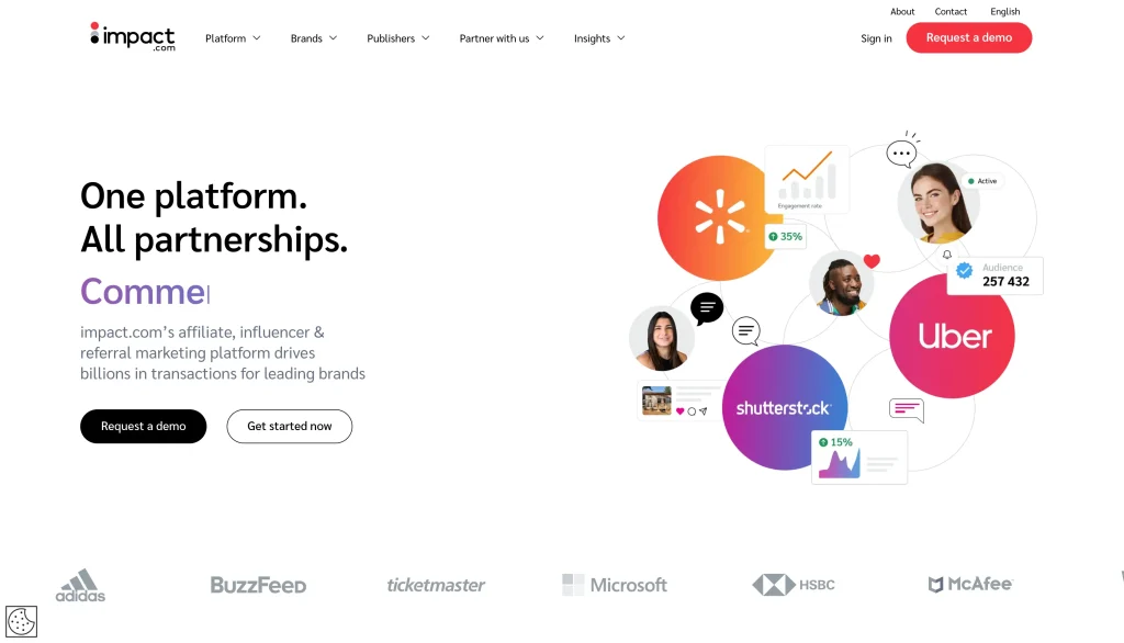 Impact Radius homepage